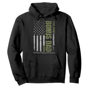 Best Effin Bonus Dad Ever Hoodie Vintage Step Dad American Flag TS10 Black Print Your Wear