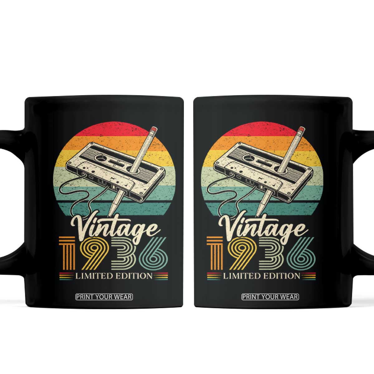 Vintage 1936 Coffee Mug 90th Birthday Turning 90 Year Old Gifts TS10 Black Print Your Wear