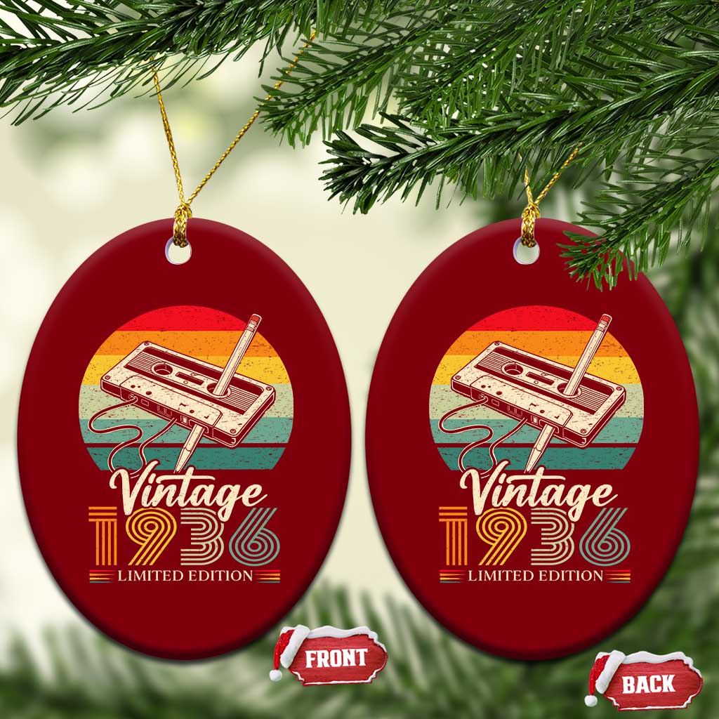 Vintage 1936 Ceramic Ornament 90th Birthday Turning 90 Year Old Gifts TS10 Print Your Wear
