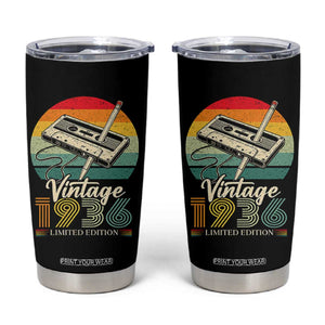 Vintage 1936 Tumbler Cup 90th Birthday Turning 90 Year Old Gifts TS10 Black Print Your Wear