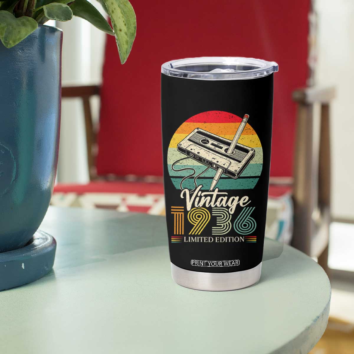 Vintage 1936 Tumbler Cup 90th Birthday Turning 90 Year Old Gifts TS10 Print Your Wear