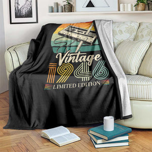 Vintage 1946 Throw Blanket 80th Birthday Turning 80 Year Old Gifts TS10 Print Your Wear