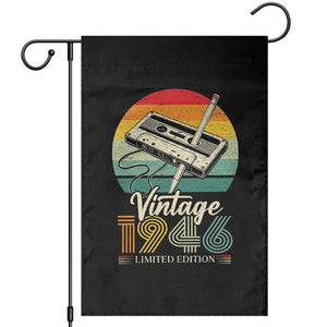 Vintage 1946 Garden Flag 80th Birthday Turning 80 Year Old Gifts TS10 Black Print Your Wear