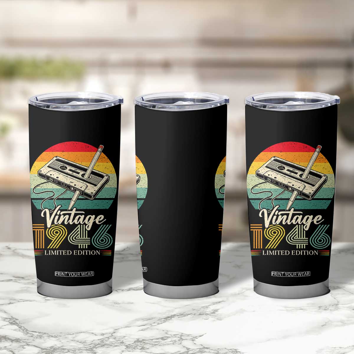 Vintage 1946 Tumbler Cup 80th Birthday Turning 80 Year Old Gifts TS10 Print Your Wear