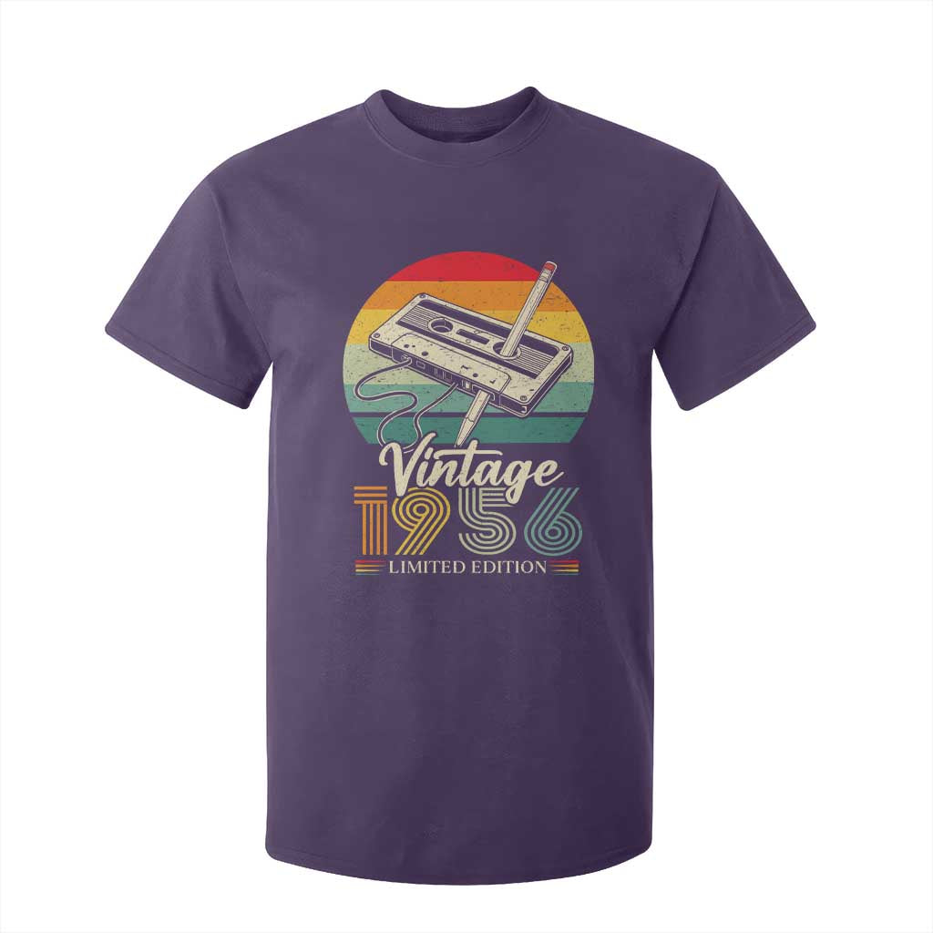 Vintage 1956 T Shirt For Kid 70th Birthday Turning 70 Year Old Gifts TS10 Purple Print Your Wear