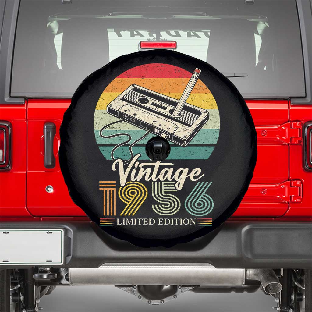 Vintage 1956 Spare Tire Cover 70th Birthday Turning 70 Year Old Gifts TS10 Black Print Your Wear
