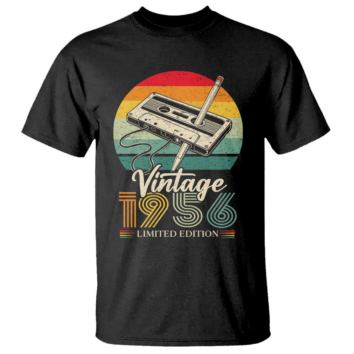 Vintage 1956 T Shirt 70th Birthday Turning 70 Year Old Gifts TS10 Black Print Your Wear
