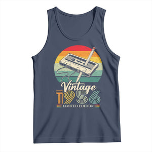 Vintage 1956 Tank Top 70th Birthday Turning 70 Year Old Gifts TS10 Navy Print Your Wear