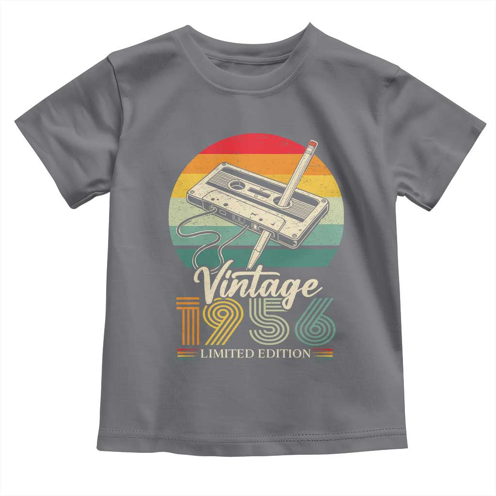 Vintage 1956 Toddler T Shirt 70th Birthday Turning 70 Year Old Gifts TS10 Charcoal Print Your Wear