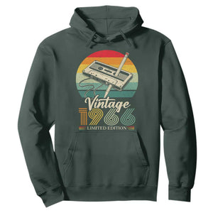 Vintage 1966 Hoodie 60th Birthday Turning 60 Year Old Gifts TS10 Dark Forest Green Print Your Wear