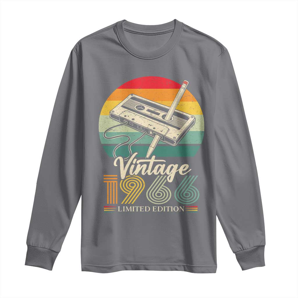 Vintage 1966 Long Sleeve Shirt 60th Birthday Turning 60 Year Old Gifts TS10 Charcoal Print Your Wear