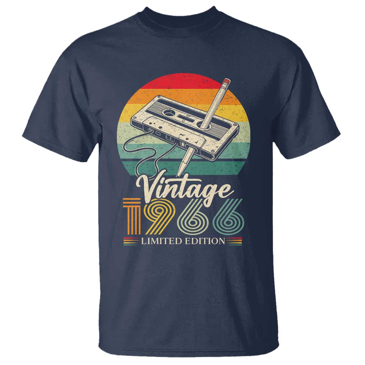 Vintage 1966 T Shirt 60th Birthday Turning 60 Year Old Gifts TS10 Navy Print Your Wear