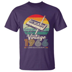 Vintage 1966 T Shirt 60th Birthday Turning 60 Year Old Gifts TS10 Purple Print Your Wear