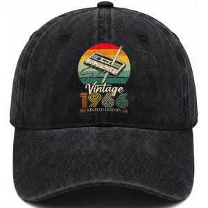 Vintage 1966 Washed Cotton Baseball Cap 60th Birthday Turning 60 Year Old Gifts TS10 Print Your Wear