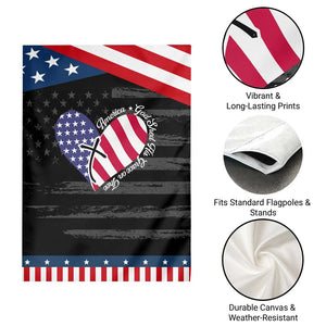 America God Shed His Grace on Thee 4th of July Garden Flag Patriotic American Flag Cross TS10 Print Your Wear