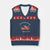 Rejecting Kings V-Neck Knit Sweater Vest Since 1776 No Kings In America Retro US Flag TS10 Navy Red Print Your Wear