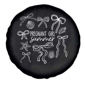 Pregnant Girl Summer Spare Tire Cover Beach Pregnancy Announcement Summer Baby Shower TS10 Print Your Wear