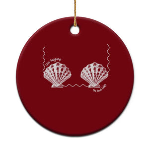 Seashell Bra Ceramic Ornament Mermaid Cute Summer Beach Vacation TS10 1pc Red Print Your Wear