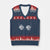 Seashell Bra V-Neck Knit Sweater Vest Mermaid Cute Summer Beach Vacation TS10 Navy Red Print Your Wear