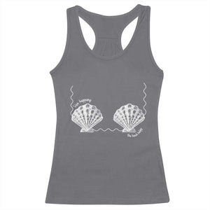 Seashell Bra Racerback Tank Top Mermaid Cute Summer Beach Vacation TS10 Charcoal Print Your Wear