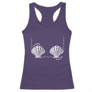 Seashell Bra Racerback Tank Top Mermaid Cute Summer Beach Vacation TS10 Purple Print Your Wear