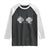 Seashell Bra Raglan Shirt Mermaid Cute Summer Beach Vacation TS10 Black White Print Your Wear