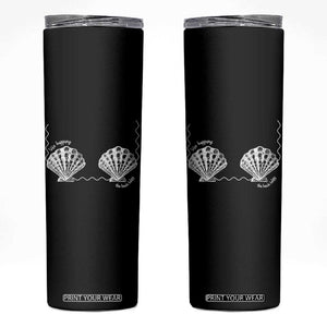 Seashell Bra Skinny Tumbler Mermaid Cute Summer Beach Vacation TS10 Black Print Your Wear