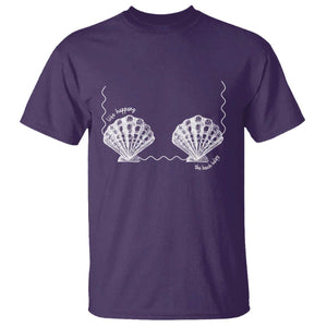 Seashell Bra T Shirt Mermaid Cute Summer Beach Vacation TS10 Purple Print Your Wear