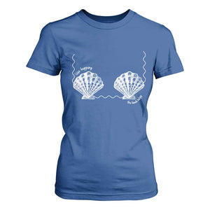 Seashell Bra T Shirt For Women Mermaid Cute Summer Beach Vacation TS10 Royal Blue Print Your Wear