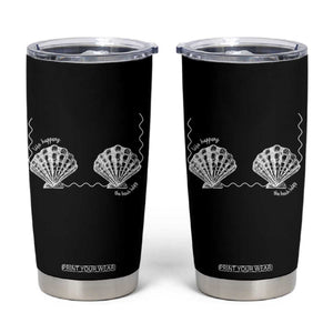 Seashell Bra Tumbler Cup Mermaid Cute Summer Beach Vacation TS10 Black Print Your Wear