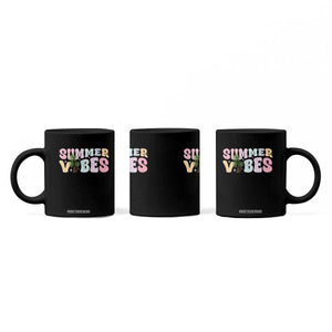 Summer Vibes Coffee Mug Beach Life Gift Distressed Beach Mom TS10 Print Your Wear