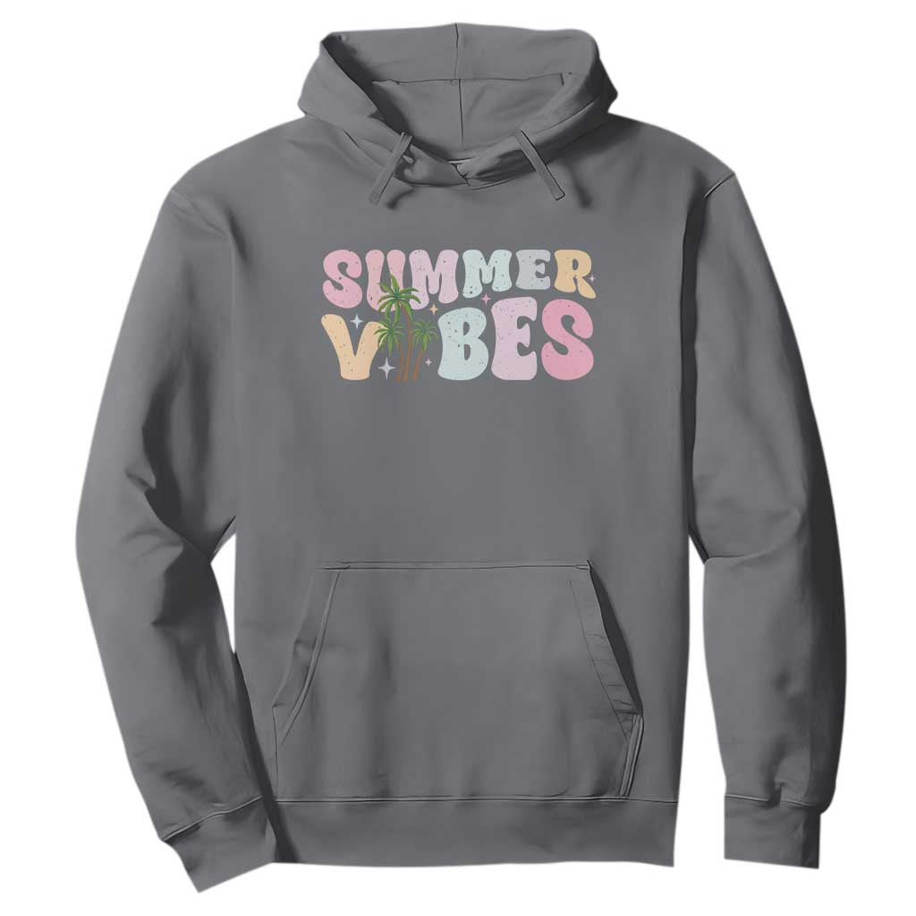 Summer Vibes Hoodie Beach Life Gift Distressed Beach Mom TS10 Charcoal Print Your Wear
