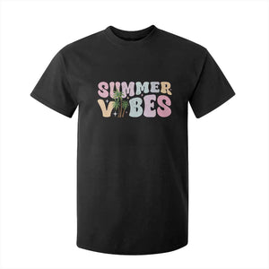 Summer Vibes T Shirt For Kid Beach Life Gift Distressed Beach Mom TS10 Black Print Your Wear