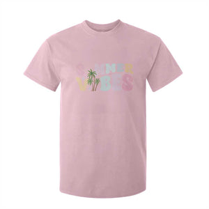 Summer Vibes T Shirt For Kid Beach Life Gift Distressed Beach Mom TS10 Light Pink Print Your Wear