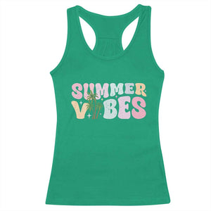 Summer Vibes Racerback Tank Top Beach Life Gift Distressed Beach Mom TS10 Irish Green Print Your Wear