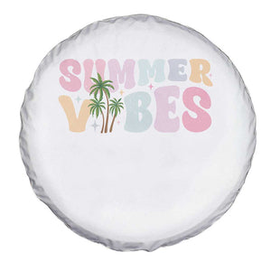 Summer Vibes Spare Tire Cover Beach Life Gift Distressed Beach Mom TS10 Print Your Wear
