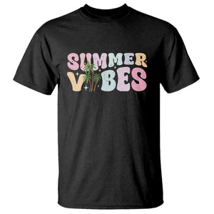 Summer Vibes T Shirt Beach Life Gift Distressed Beach Mom TS10 Black Print Your Wear