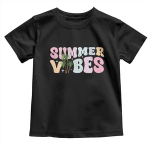 Summer Vibes Toddler T Shirt Beach Life Gift Distressed Beach Mom TS10 Black Print Your Wear