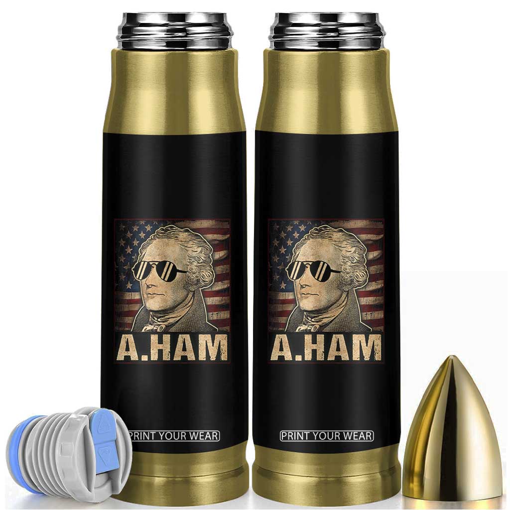 Alexander Hamilton Bullet Tumbler Vintage American Flag TS10 Black Print Your Wear
