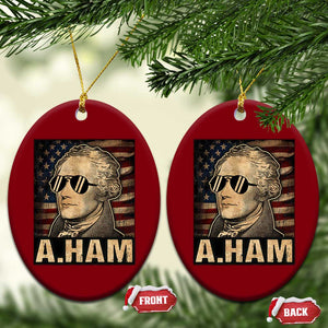 Alexander Hamilton Ceramic Ornament Vintage American Flag TS10 Print Your Wear