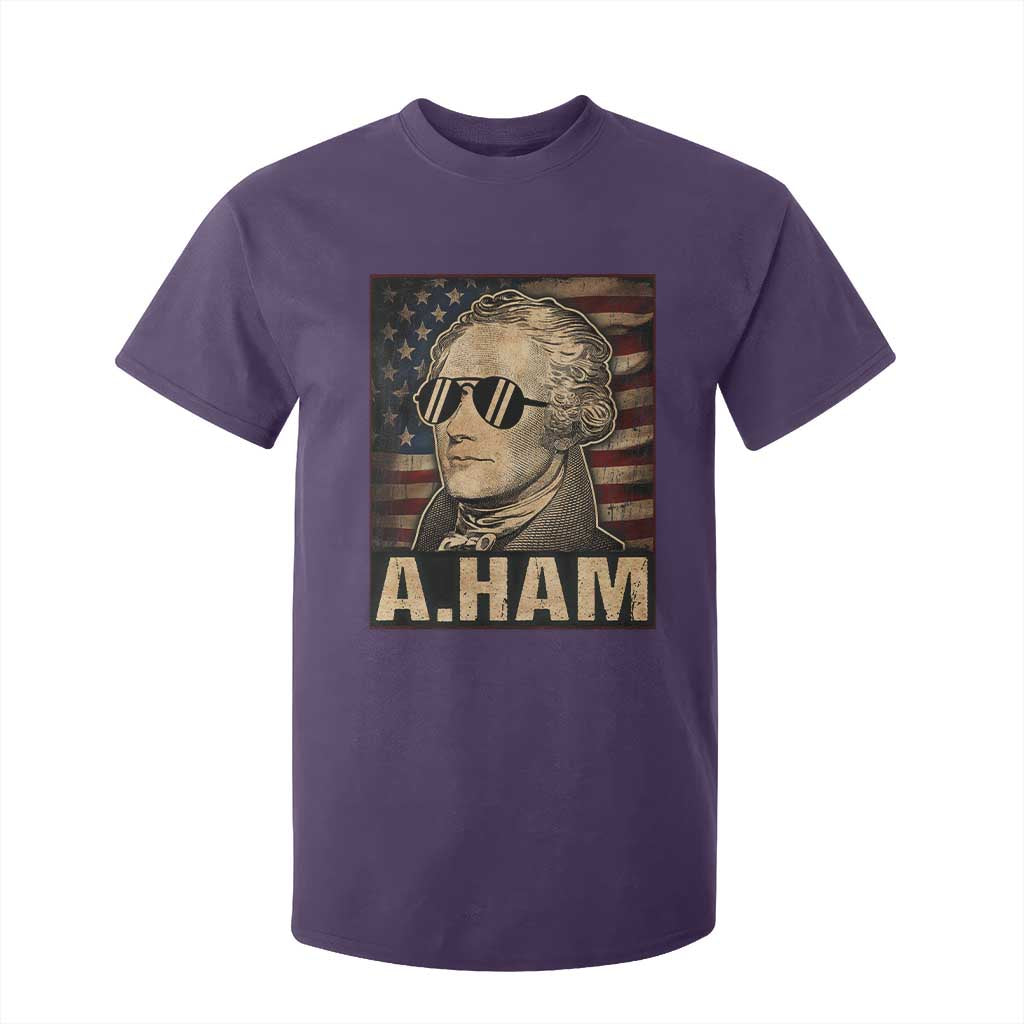 Alexander Hamilton T Shirt For Kid Vintage American Flag TS10 Purple Print Your Wear