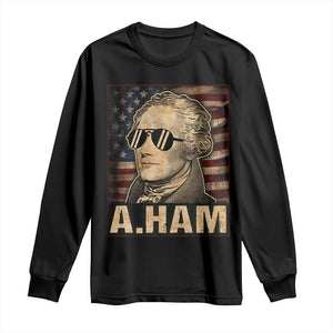 Alexander Hamilton Long Sleeve Shirt Vintage American Flag TS10 Black Print Your Wear