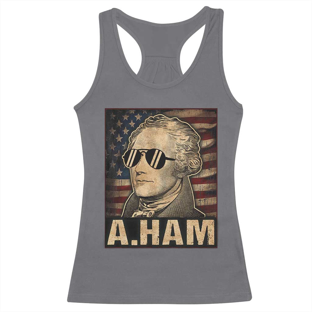 Alexander Hamilton Racerback Tank Top Vintage American Flag TS10 Charcoal Print Your Wear