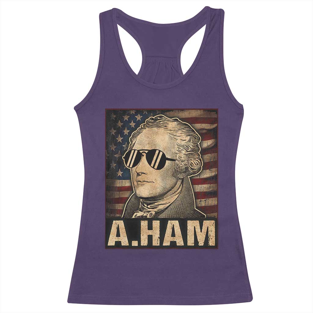 Alexander Hamilton Racerback Tank Top Vintage American Flag TS10 Purple Print Your Wear