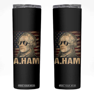 Alexander Hamilton Skinny Tumbler Vintage American Flag TS10 Black Print Your Wear