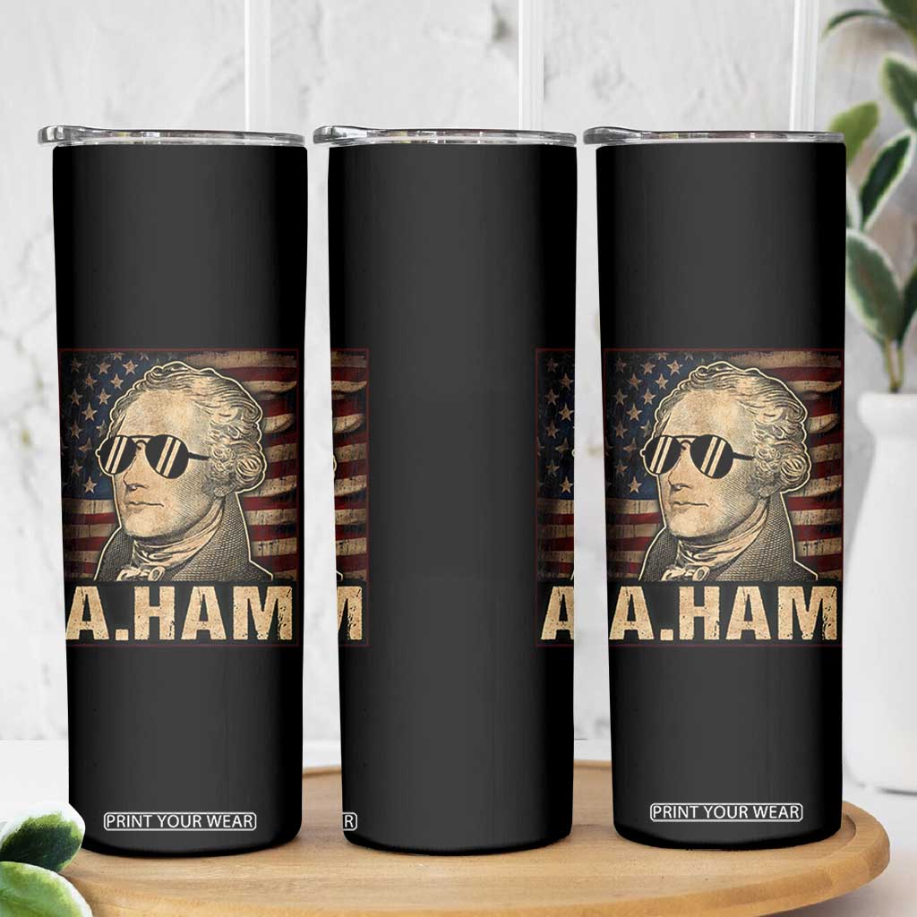 Alexander Hamilton Skinny Tumbler Vintage American Flag TS10 Print Your Wear