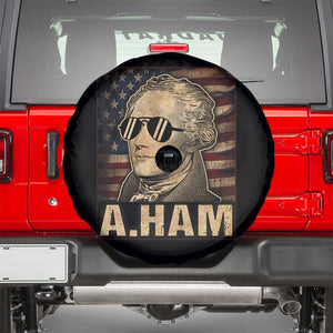 Alexander Hamilton Spare Tire Cover Vintage American Flag TS10 Black Print Your Wear