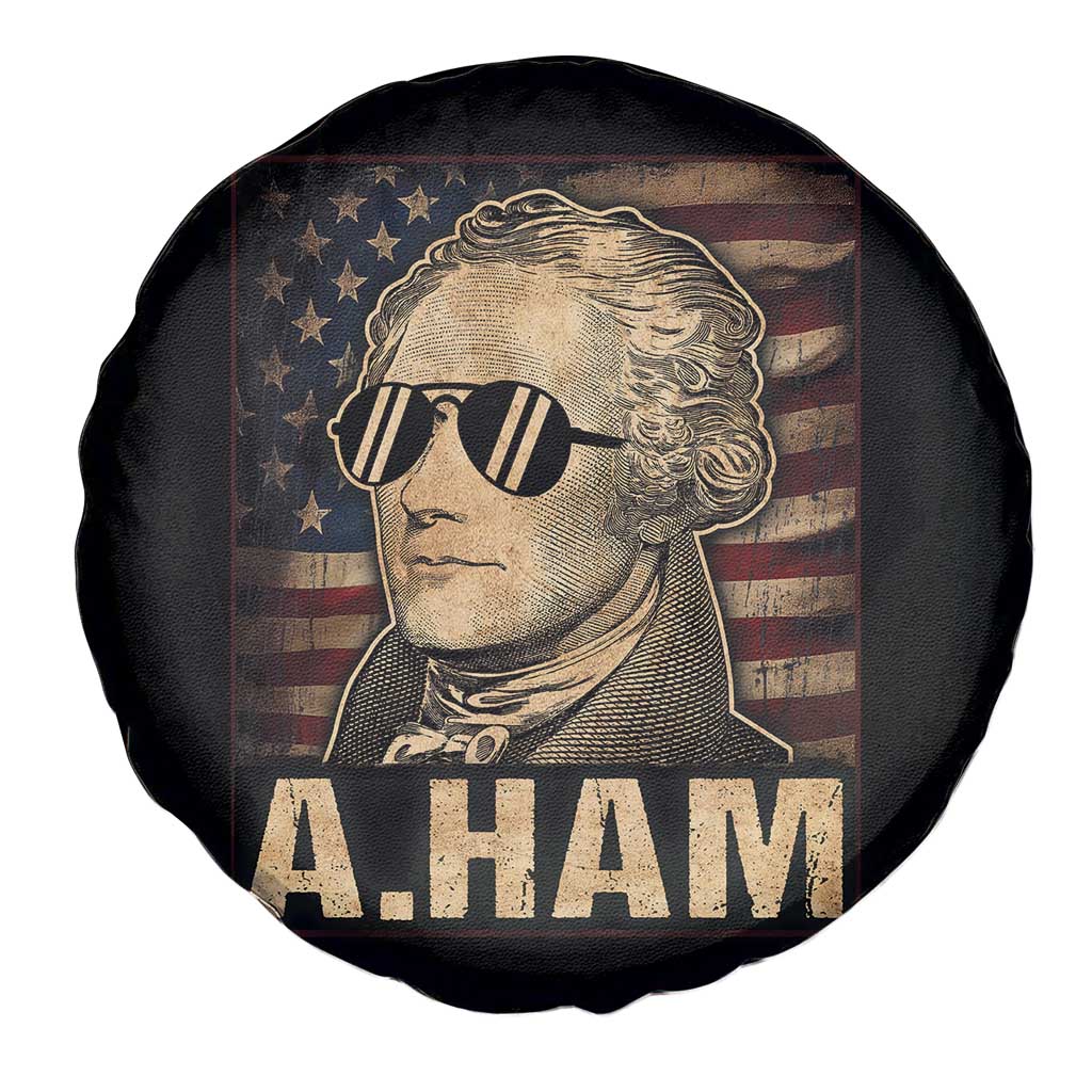Alexander Hamilton Spare Tire Cover Vintage American Flag TS10 Print Your Wear
