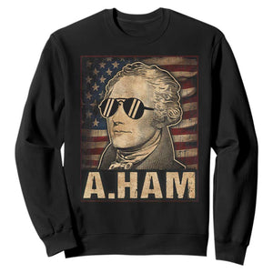 Alexander Hamilton Sweatshirt Vintage American Flag TS10 Black Print Your Wear