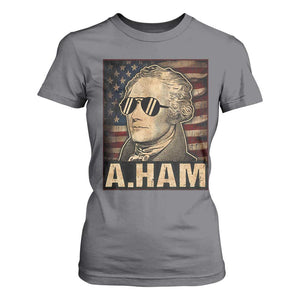 Alexander Hamilton T Shirt For Women Vintage American Flag TS10 Charcoal Print Your Wear